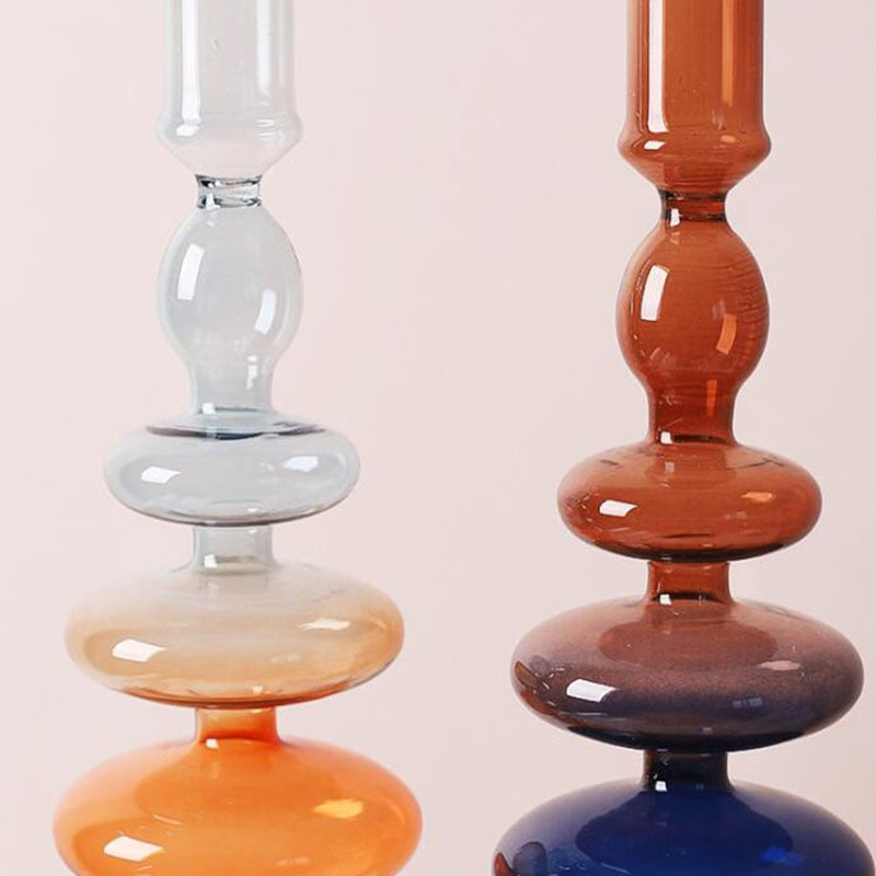 Chandelier Verre Bicolore Bulles - Esprit Chandelier