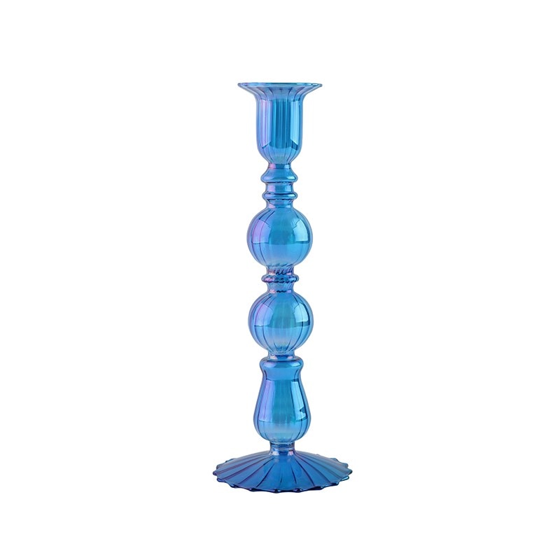 Chandelier Verre Bleu - Esprit Chandelier