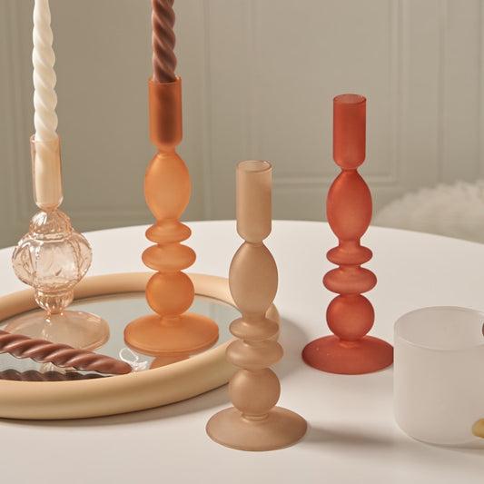 Chandelier Verre Ocre Mat - Esprit Chandelier