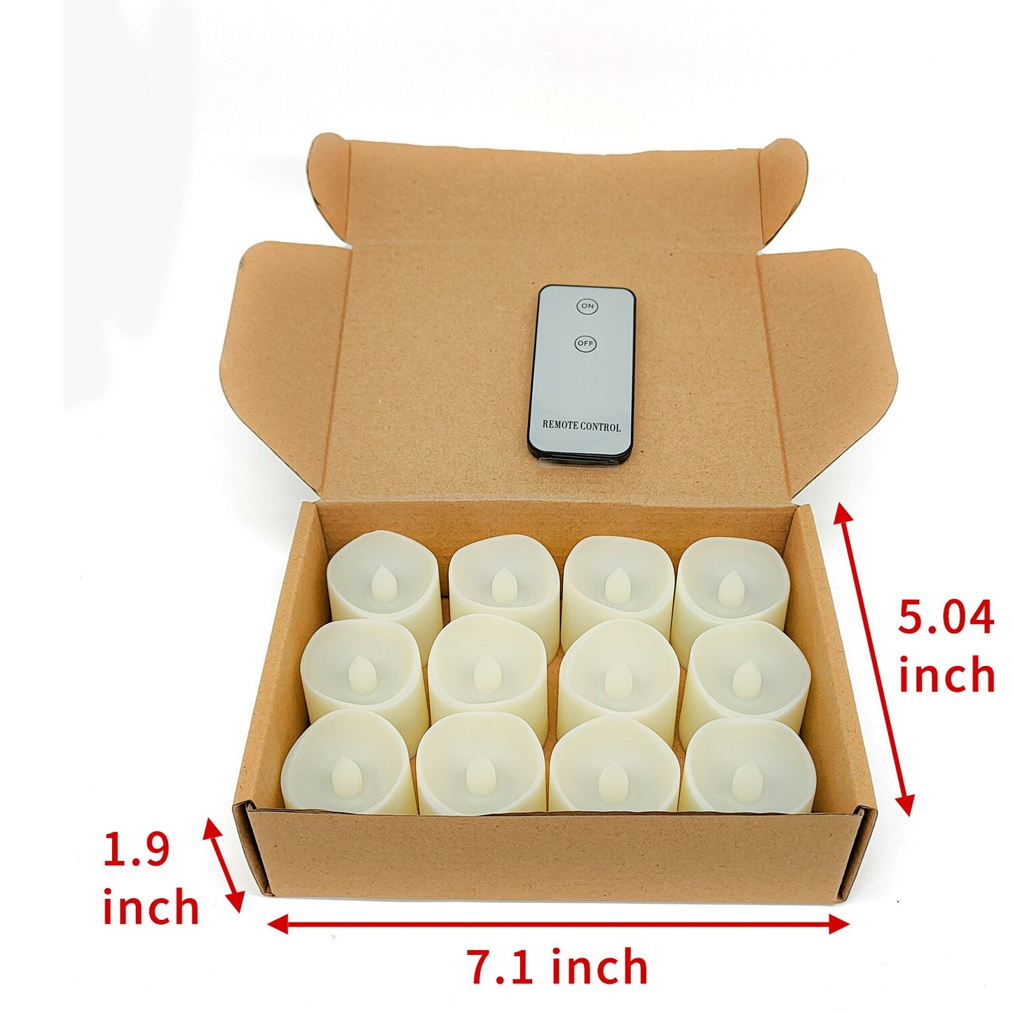 Colis Bougies LED blanches cylindriques - Esprit Chandelier