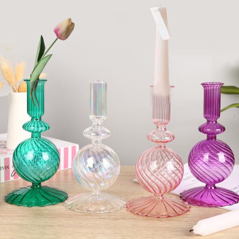 DecoBougeoirBouleVerreColoree-EspritChandelier