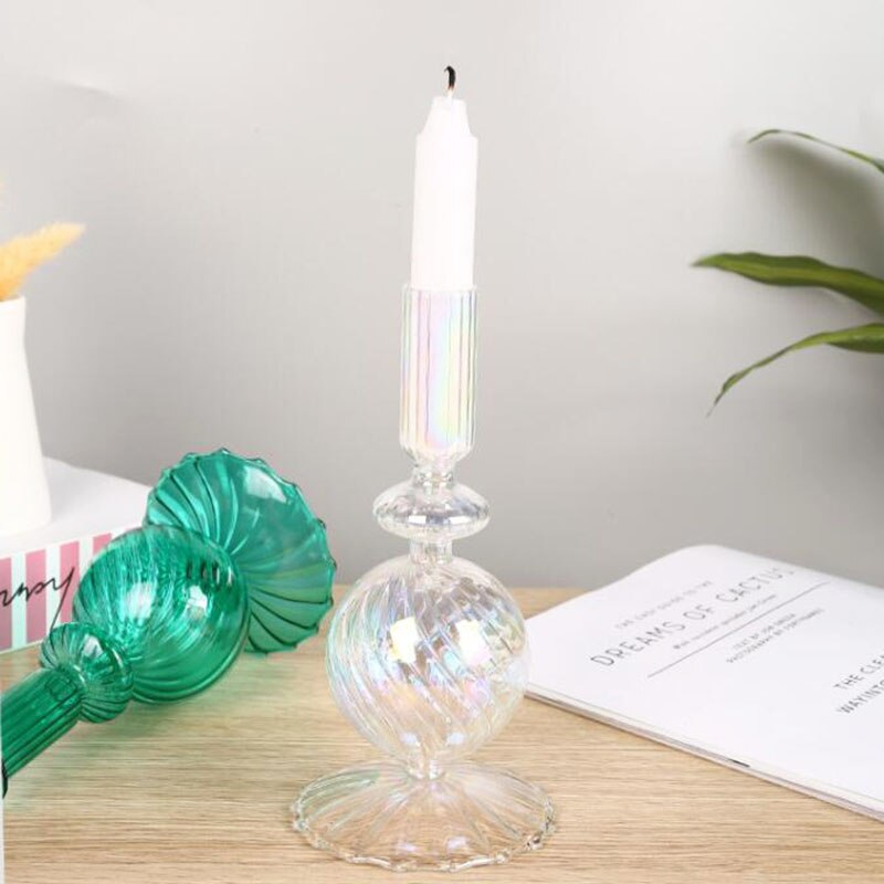 DecoBougeoirBulleVerreColore-EspritChandelier