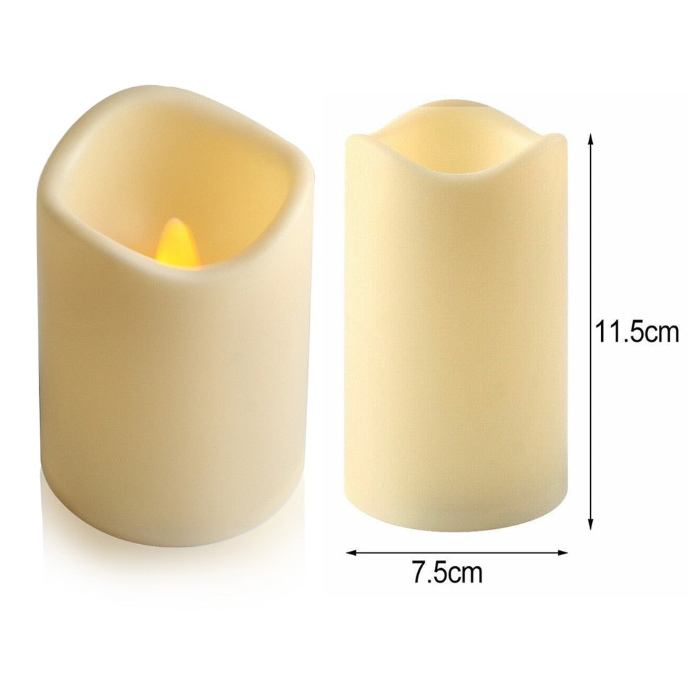 Dimensions Bougies Led Cylindriques - Esprit Chandelier