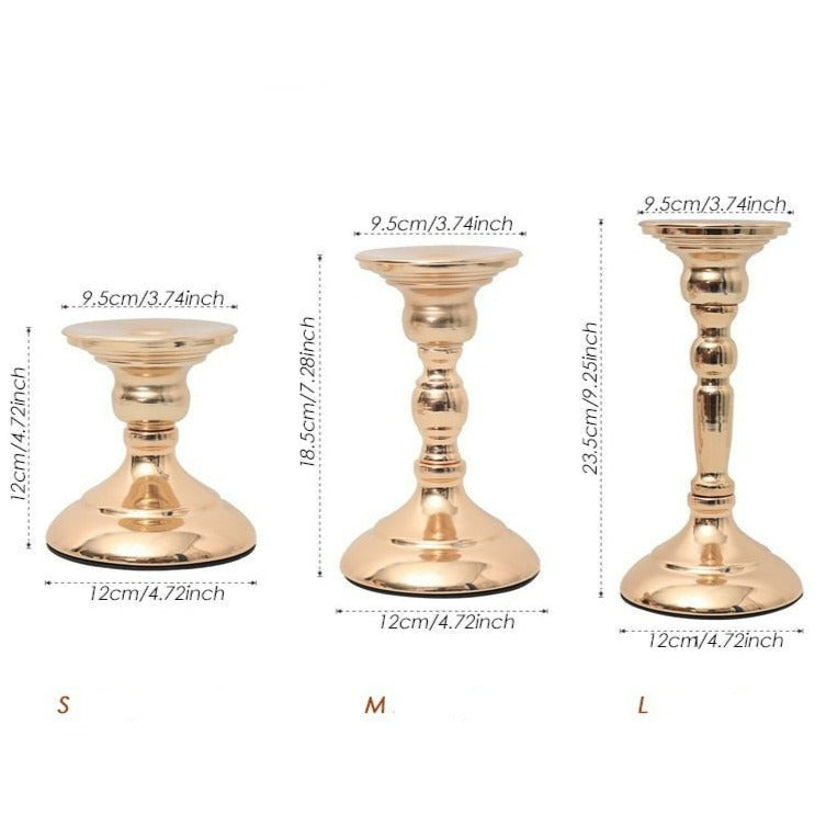 DImensions bougeoirs chandeliers double usage - Esprit Chandelier