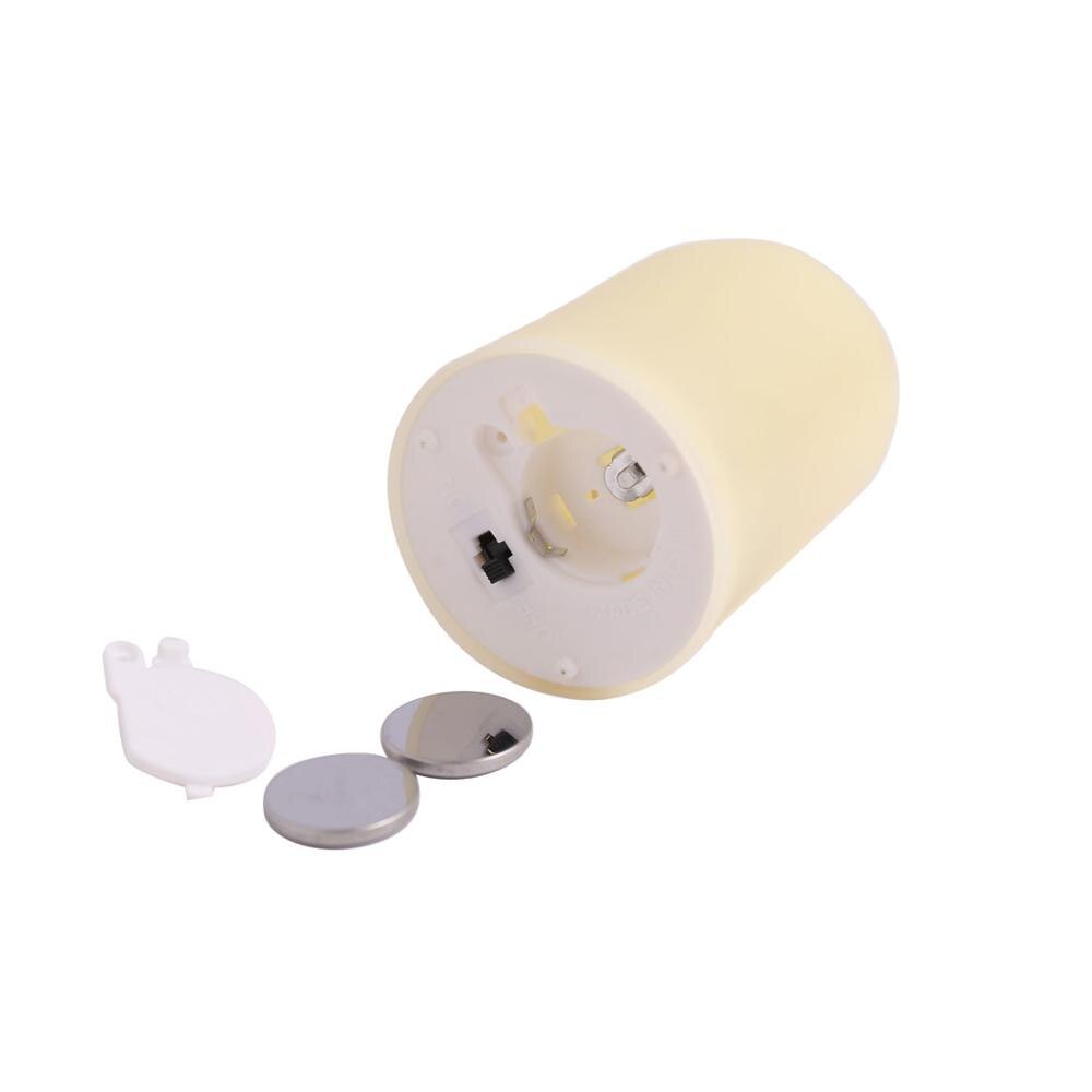 Set of Small LED Cylindrical Candles + Remote Control