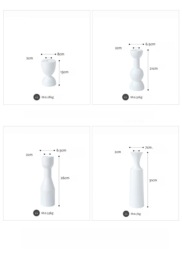 Dimensions chandelier bois blanc - Esprit Chandelier