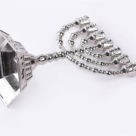 7 branches argent - Esprit Chandelier