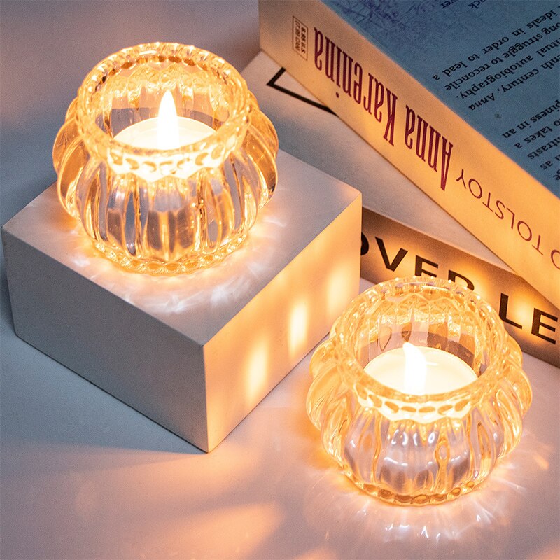 Petits photophores en verre - Esprit Chandelier