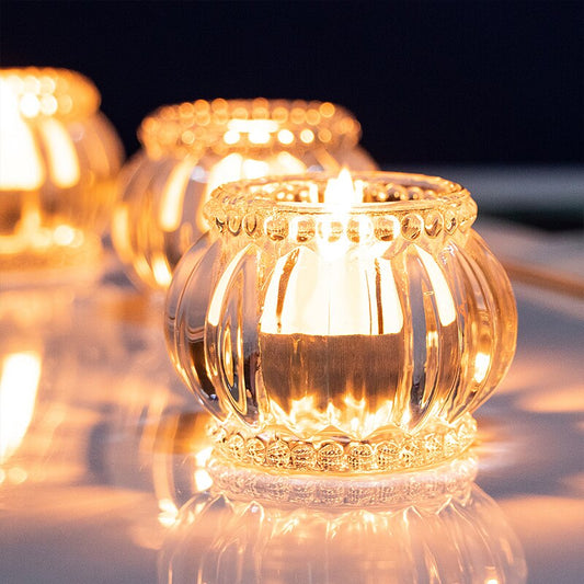 Petits photophores en verre bougie - Esprit Chandelier