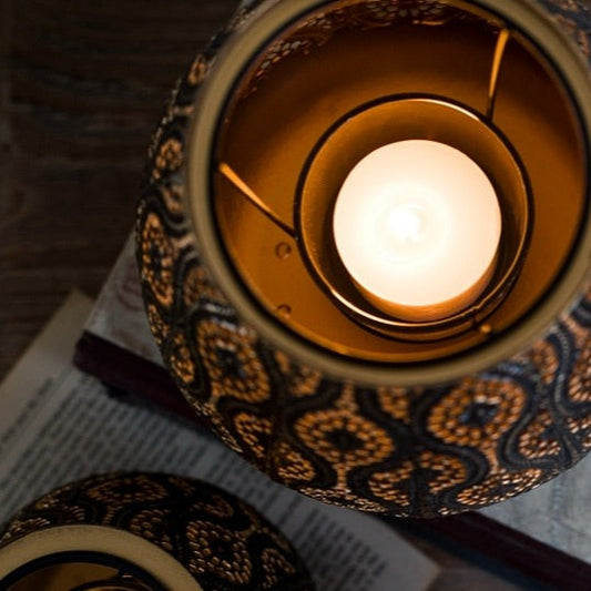 Photophore Jarre Orientale Bougie - Esprit Chandelier