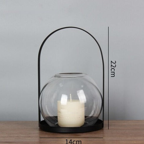 Photophore rond verre - Esprit Chandelier