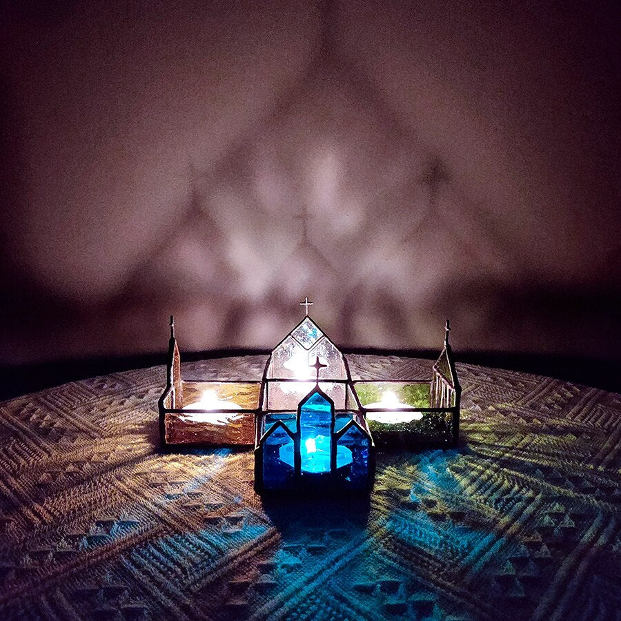 Photophores Eglise & Temple- Esprit Chandelier