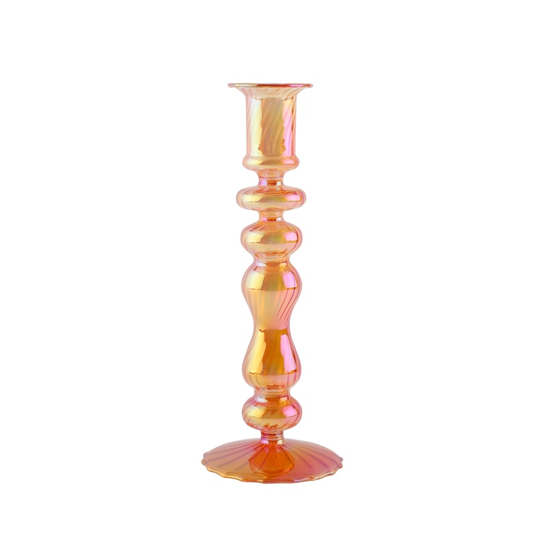 Petit Chandelier Verre Orange - Esprit Chandelier