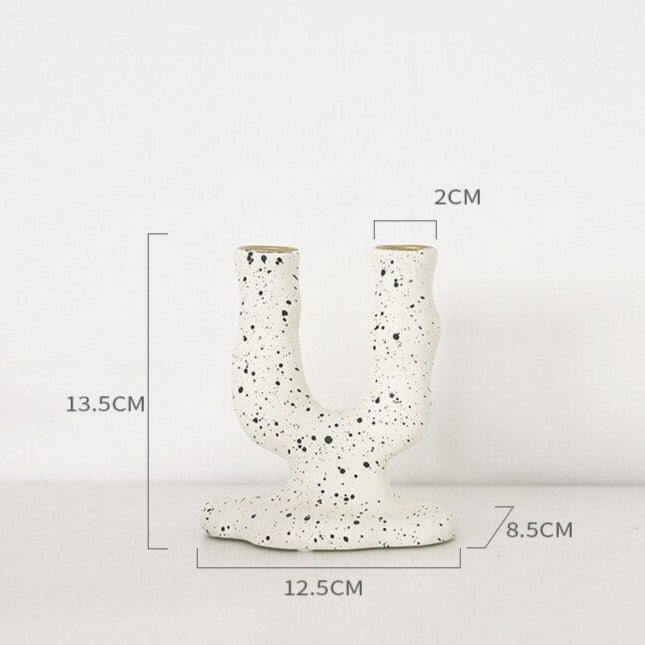 Dimensions chandelier cactus 2 branches BLanc - Esprit Chandelier