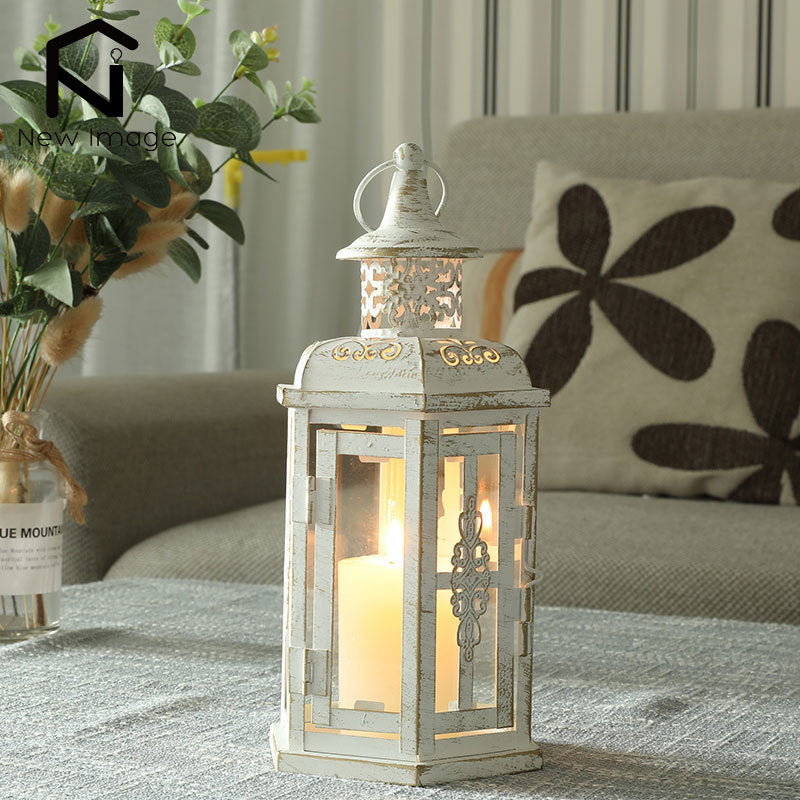 Lanterne Métal Blanc - Esprit Chandelier