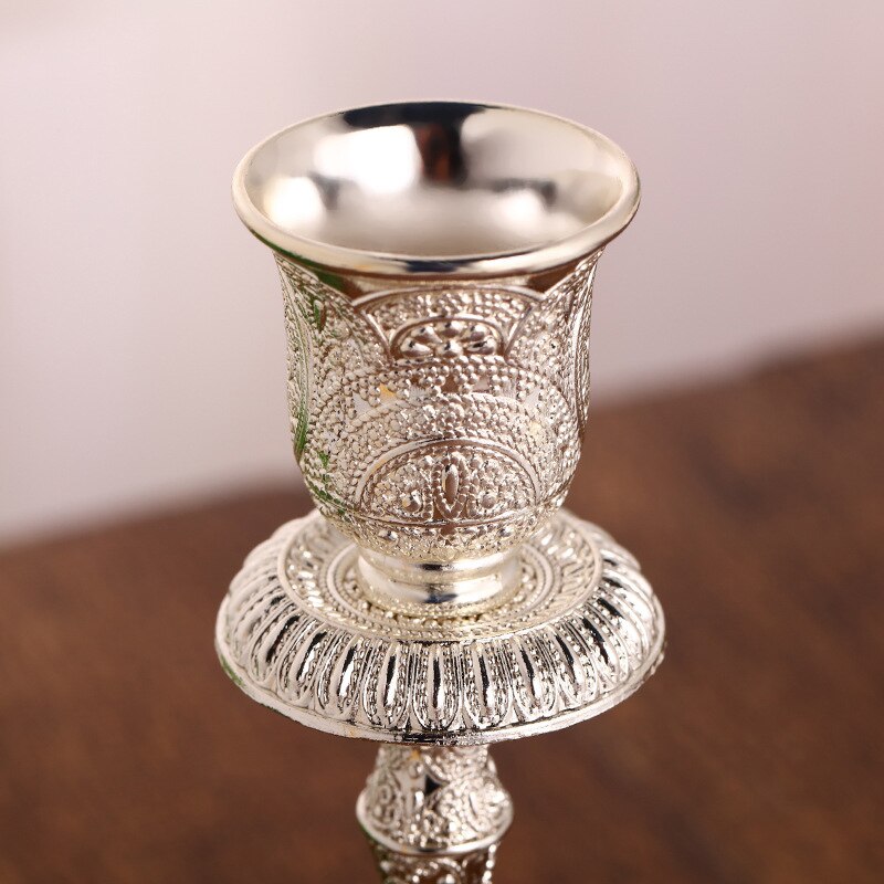 Bobèche Candélabre Ornement 5 branches Argenté - Esprit Chandelier