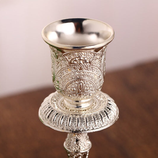 Bobèche Candélabre Ornement 5 branches Argenté - Esprit Chandelier