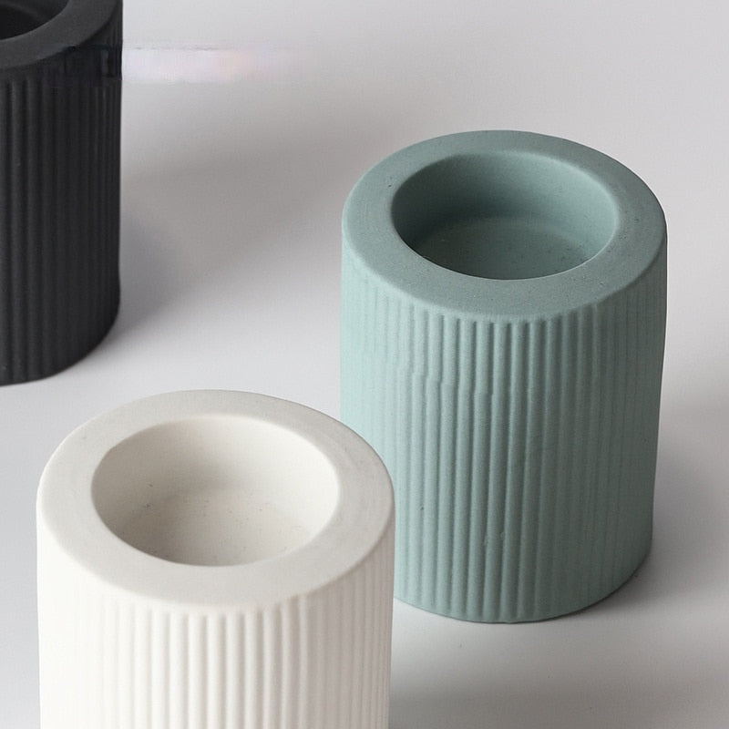 Bobèches Céramiques cylindres - Esprit Chandelier