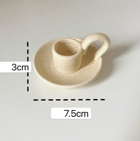 Bougeoir céramique Coquille oeuf - Esprit Chandelier