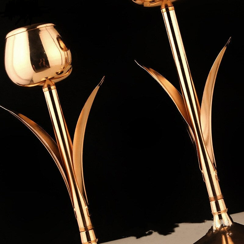 Bougeoir Tige Tulipe - Esprit Chandelier