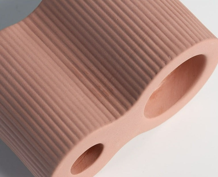 Bougeoir Céramique Brique - Esprit Chandelier