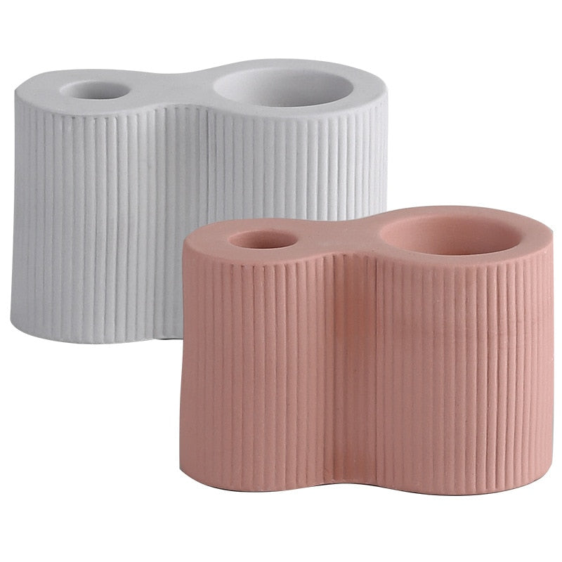 Bougeoir Céramique Brique - Esprit Chandelier