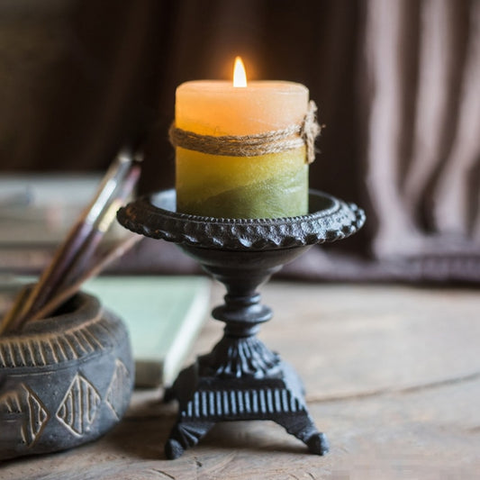 bougeoir en fonte rétro - Esprit Chandelier