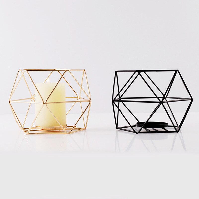 petit bougeoir noir et doré - Esprit Chandelier