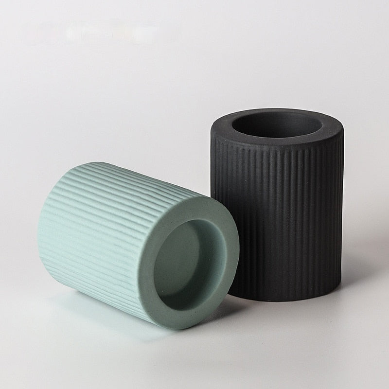 Bougeoirs Céramiques cylindres - Esprit Chandelier