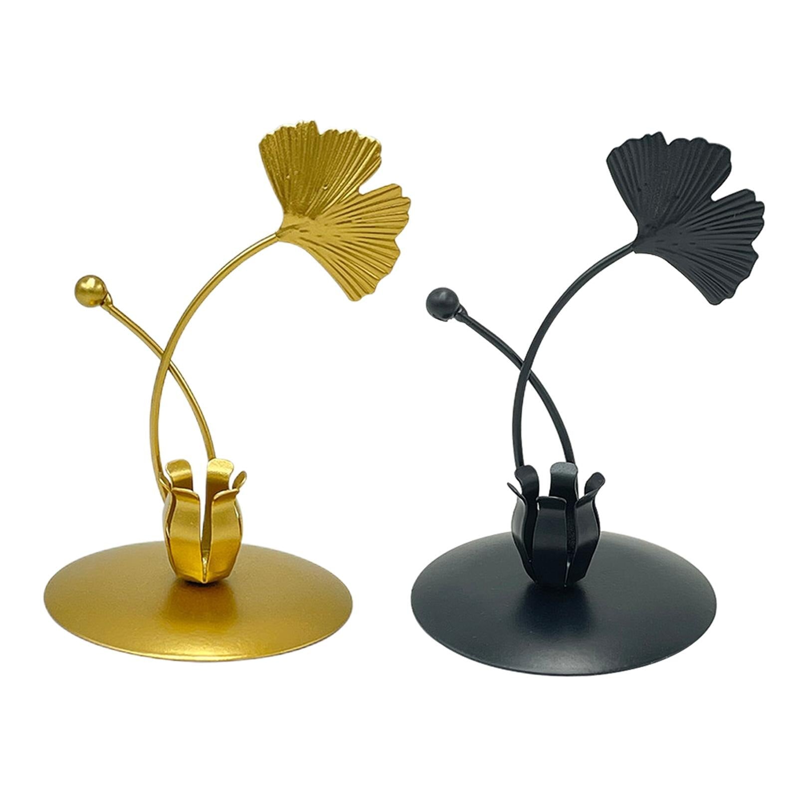 Porte Chandelle Noir & Doré - Esprit Chandelier