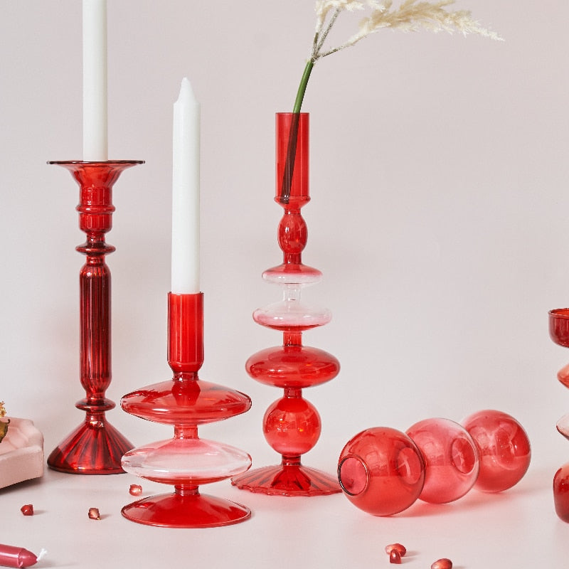 Chandelier Verre Rouge - Esprit Chandelier