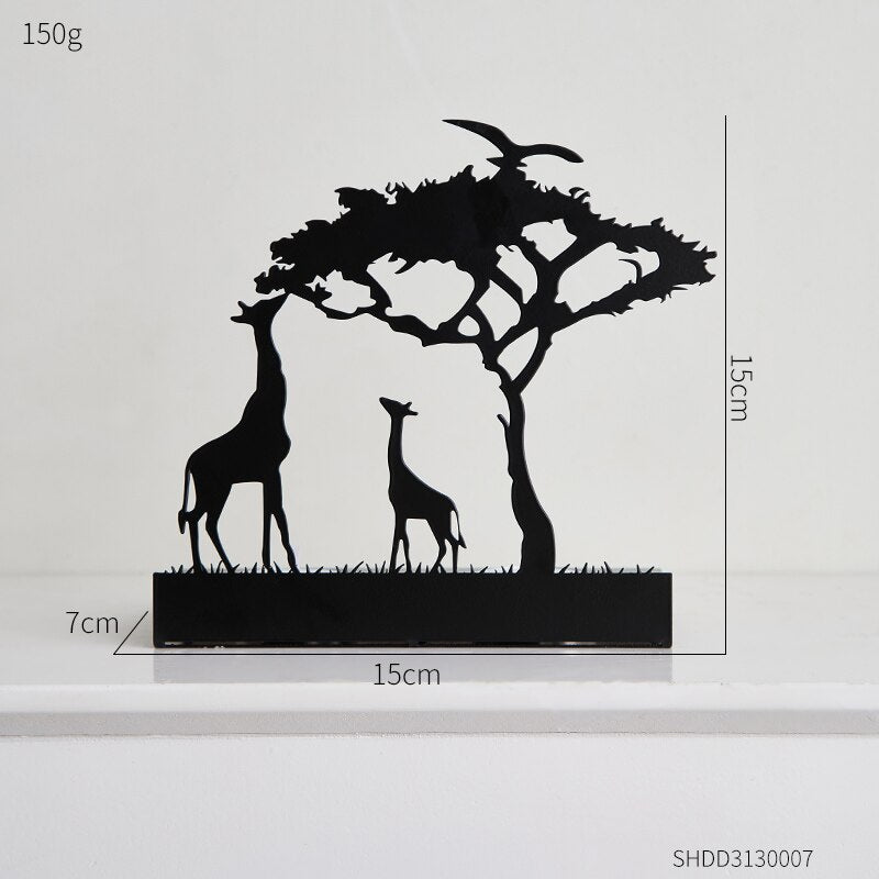 Bougeoir Silhouette Girafe - Esprit Chandelier