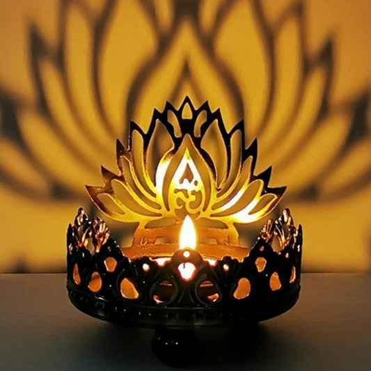 bougeoir silhouette lotus - Esprit Chandelier