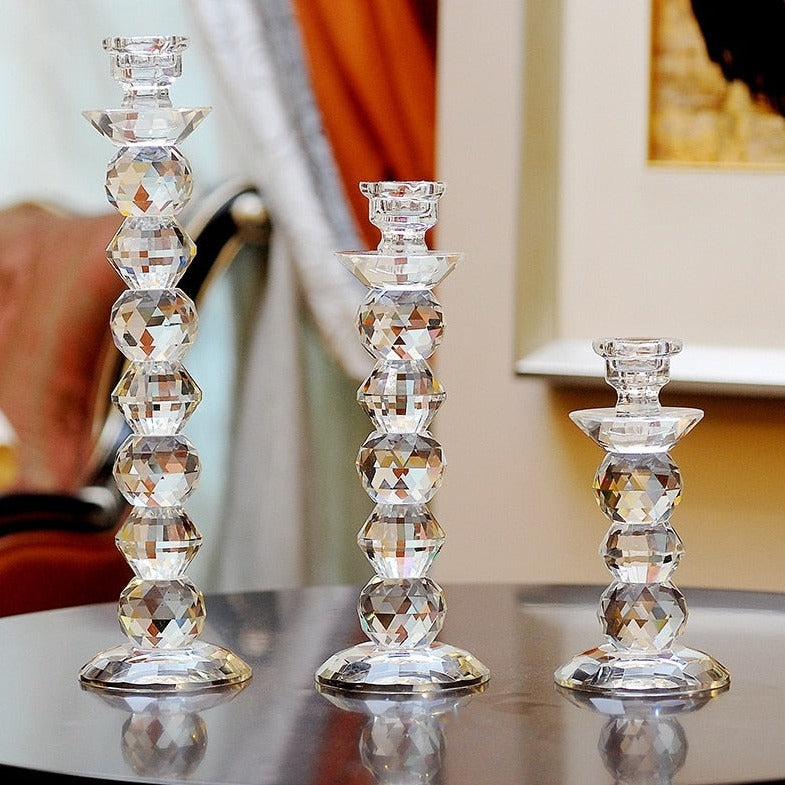 Bougeoirs moderne cristal - Esprit Chandelier