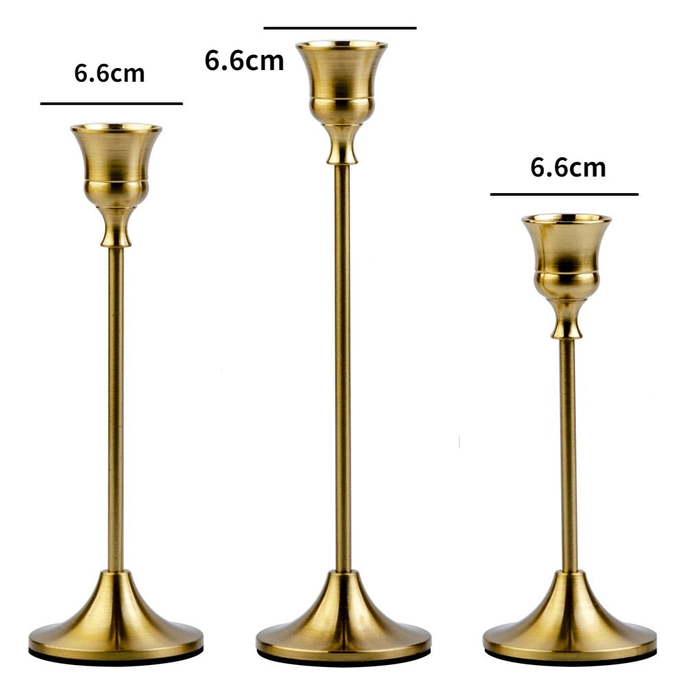 Dimensions 3 Chandeliers Tulipe Doré - Esprit Chandelier