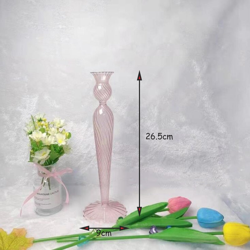 Porte chandelles soufflé - Esprit Chandelier