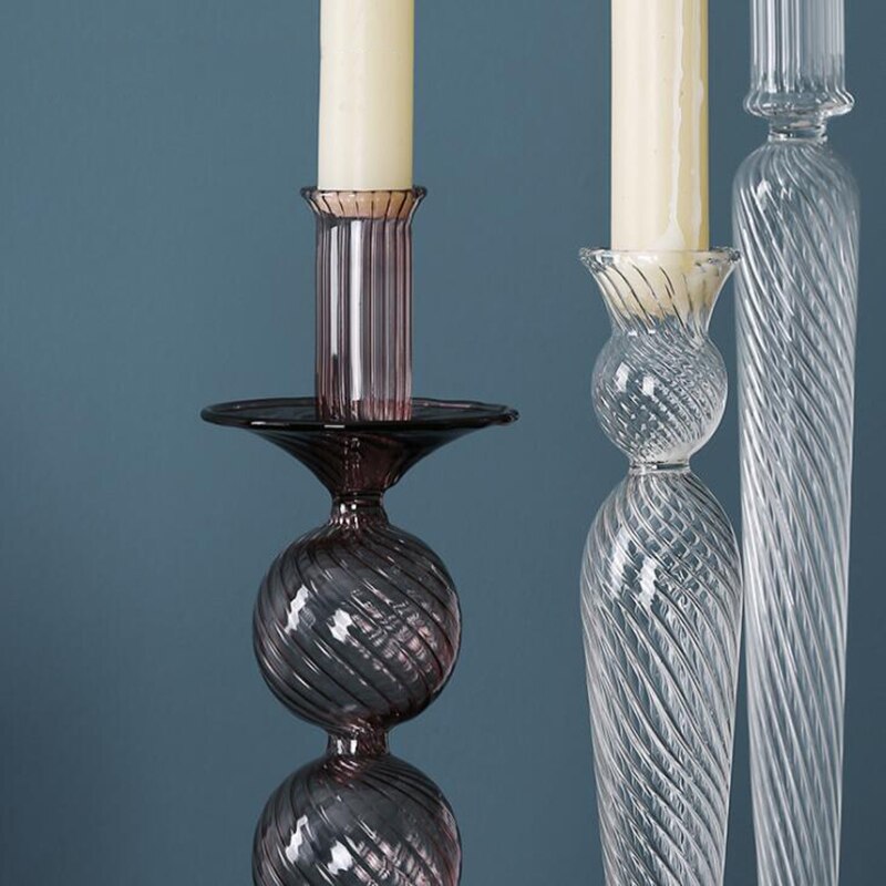 Chandelier bobèche verre soufflé - Esprit Chandelier