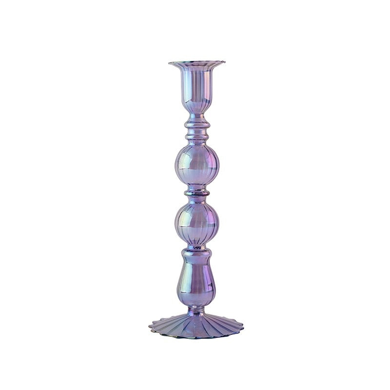Chandelier Verre Violet - Esprit Chandelier