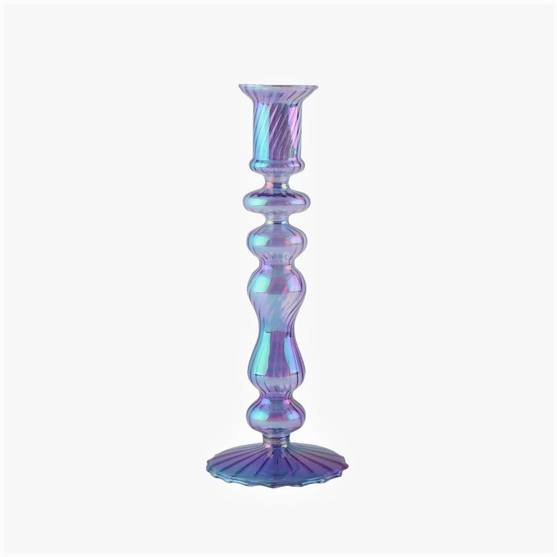 Petit Chandelier Verre Violet - Esprit Chandelier