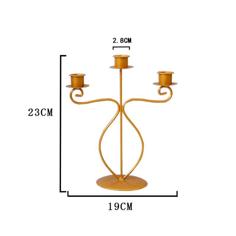 Dimensions Chandelier Design 3 branches fines - Esprit Chandelier
