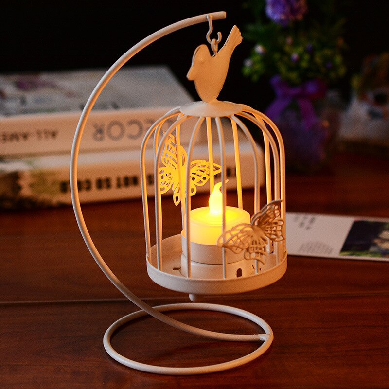 Lanterne cage blanche - Esprit Chandelier