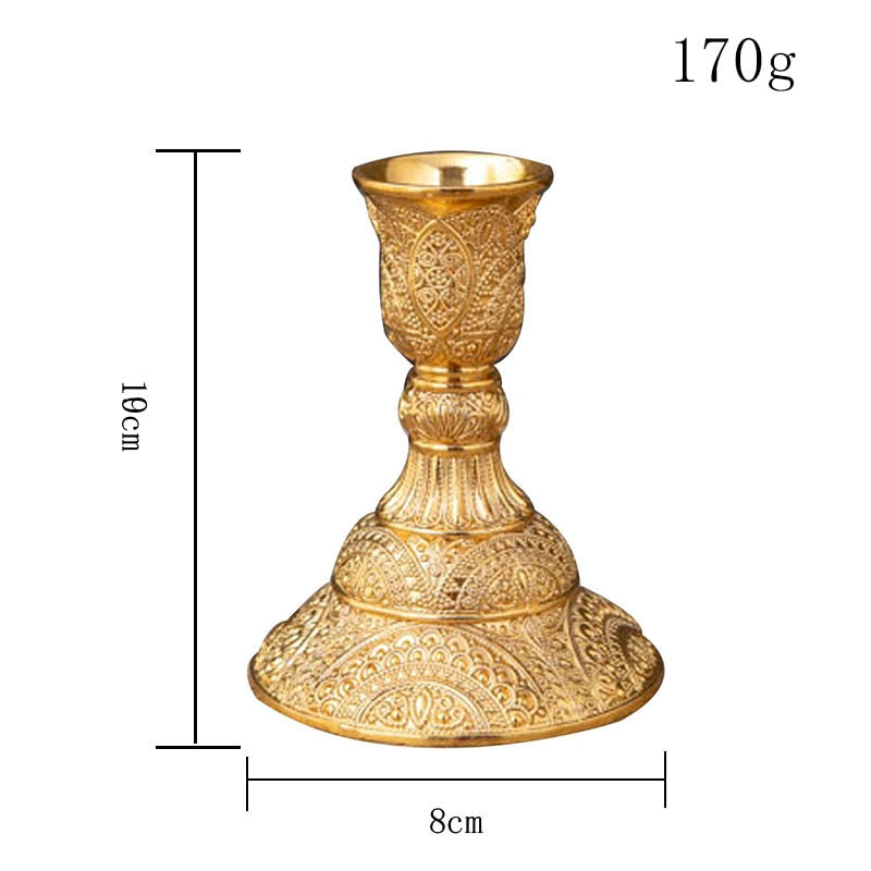 petit bougeoir ornements doré - Esprit Chandelier