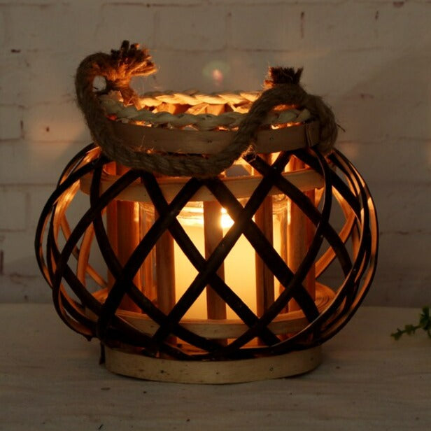 Petite Lanterne en Osier - Esprit Chandelier