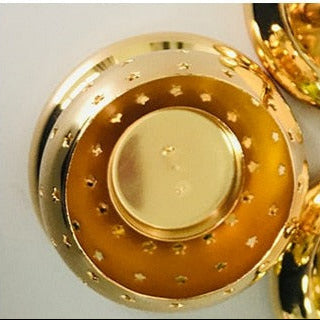 Détails Photophore Boule dorée - Esprit Chandelier