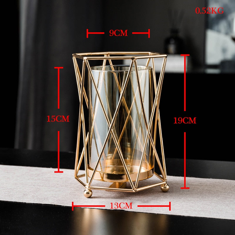 DImensions petit photophore vase - Esprit Chandelier