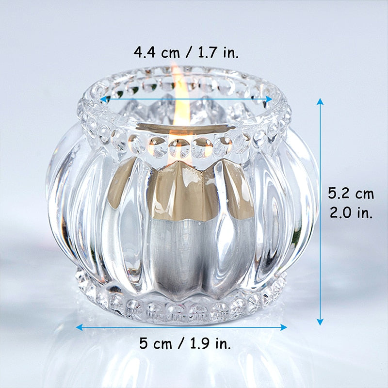 Dimensions Petits photophores en verre - Esprit Chandelier