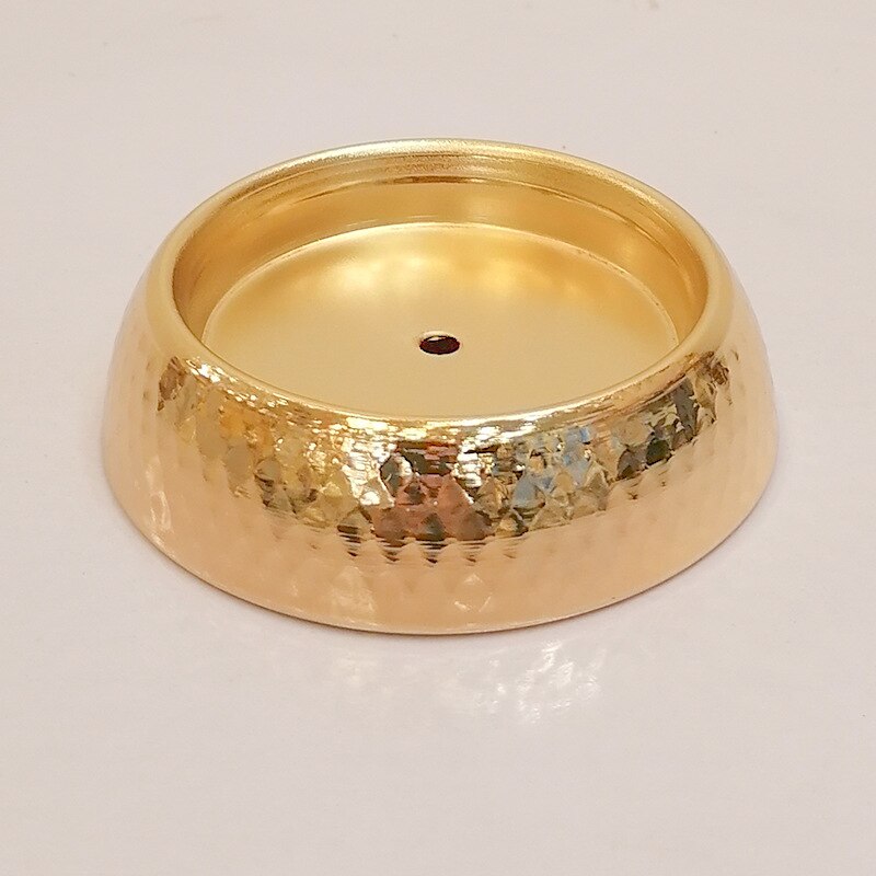 Support à bougie rond doré - Esprit Chandelier