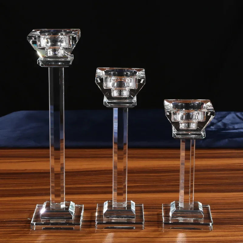 Bougeoir Colonne Cristal - Esprit Chandelier