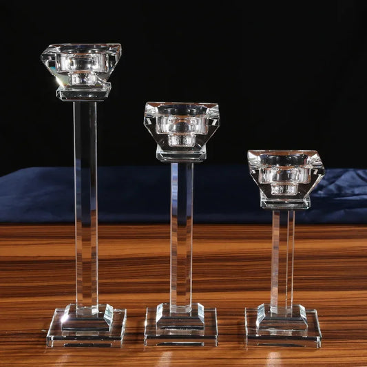 Bougeoir Colonne Cristal - Esprit Chandelier