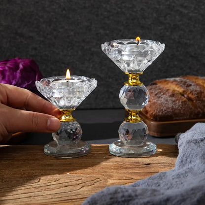 Bougeoir Cristal Bulle - Esprit Chandelier